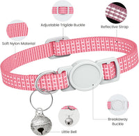 5 Pack Reflective-Breakaway Cat Collars with Bells - 5 Bright Colors - image 3