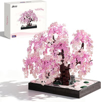 Wise Block Cherry Blossom Bonsai Tree Building Set for Adults - Cherry Blossom