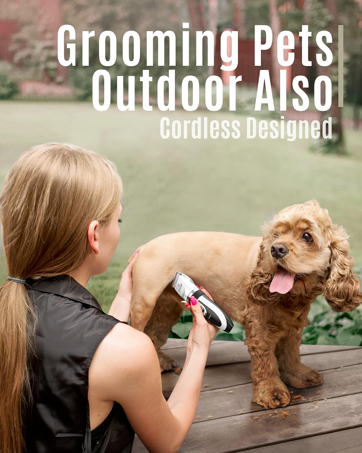 oneisall Dog Clippers Low Noise Grooming Kit for Dogs Cats Pets – Essentials for Dogs - White - image 3