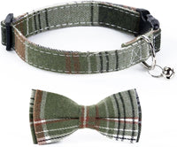 SuperBuddy Dog Collar, Adjustable Dog Collar with Bowtie - Large / Green - image 2