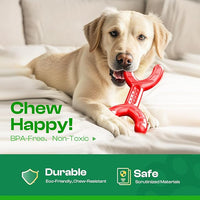 Dog Toys for Aggressive Chewers - Heavy Duty Chew Proof Durable Toy for Large Breed Dogs, Interactive Tough Nylon Bone for Boredom Relief & Mental Stimulation