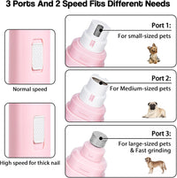 Casfuy Dog Nail Grinder Upgraded - C-Pink - image 4