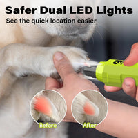 Casfuy 6-Speed Dog Nail Grinder - Green - image 3