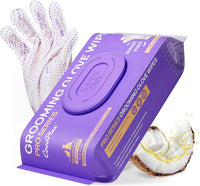 HICC PET Cleaning Glove Wipes PRO for Dogs & Cats - Coconut Scent / 20PCS