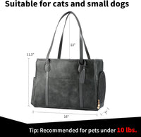 Stylish Dog Purse Carrier - Grey - image 2