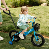 JOYSTAR 10" 12" 14" 16" Kids Bike for Boys and Girls Ages 1-7Y – Fun for Kids & Family - Blue / 16 Inch with Training Wheels - image 3