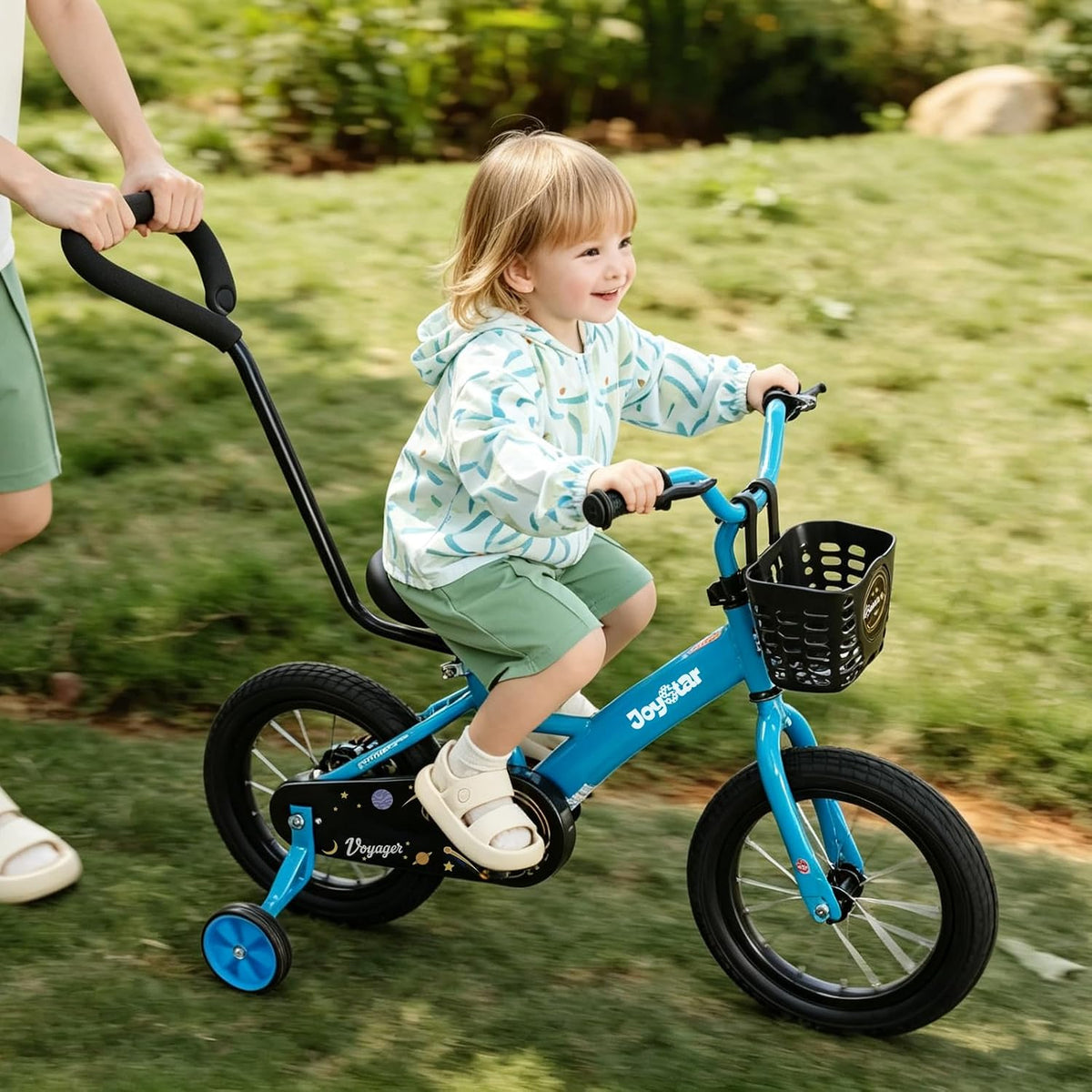JOYSTAR 10" 12" 14" 16" Kids Bike for Boys and Girls Ages 1-7Y – Fun for Kids & Family - Blue / 16 Inch with Training Wheels - image 3