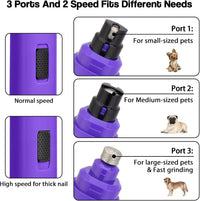 Casfuy Dog Nail Grinder Upgraded - Purple - image 3