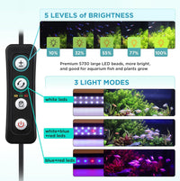 hygger 14W Full Spectrum Aquarium Light with Aluminum Alloy Shell - 7W (5-8.5inch) - image 4