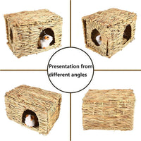 Extra large hand woven seagrass rabbit grass house for small animals - view 2