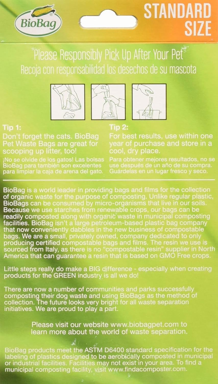 BioBag Compostable Pet Waste Bags, Standard Size - clear" or "transparent / 50 Count (Pack of 12) - image 2