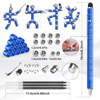 Gifts for Men Fidget Pen, Christmas Stocking Stuffers for Men Teen Boys – Fun for Kids & Family - Blue - image 3