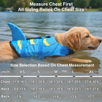 Fragralley Shark Dog Life Jacket - X-large / Blue-Wave Shark - image 3