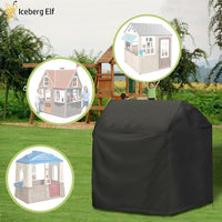 Iceberg Elf black waterproof outdoor playhouse cover with drawstring hem - view 15
