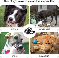 Dog Muzzle, Breathable Basket Muzzles for Small Medium Large Sized Dogs, Adjustable Humane Cage Mouth Cover for Scavenging Grooming Biting Chewing, Allows Panting and Drinking(Soft Rubber, L)