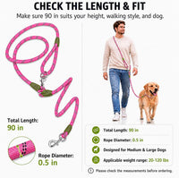 Hands Free Dog Leash Crossbody Dog Running Leash Handsfree Pet Rope - Pink / For Single Dog - image 4