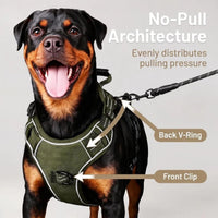 Dog Harness and Leash Set for Large Dogs - Army Green / S - image 2