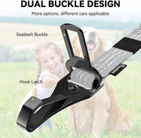 Pawaboo 2Pack Dog Car Seatbelt - Gray+Gray - image 3