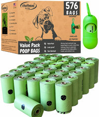 Doggy Poop Bags with Dispenser Dog Waste Pickup Bags Refill Rolls Cat - Green (32 Rolls Uscented)