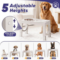 XIAZ Elevated Dog Bowls Large Breed Raised Dogs Bowl Stand - B-White / Premium - image 2