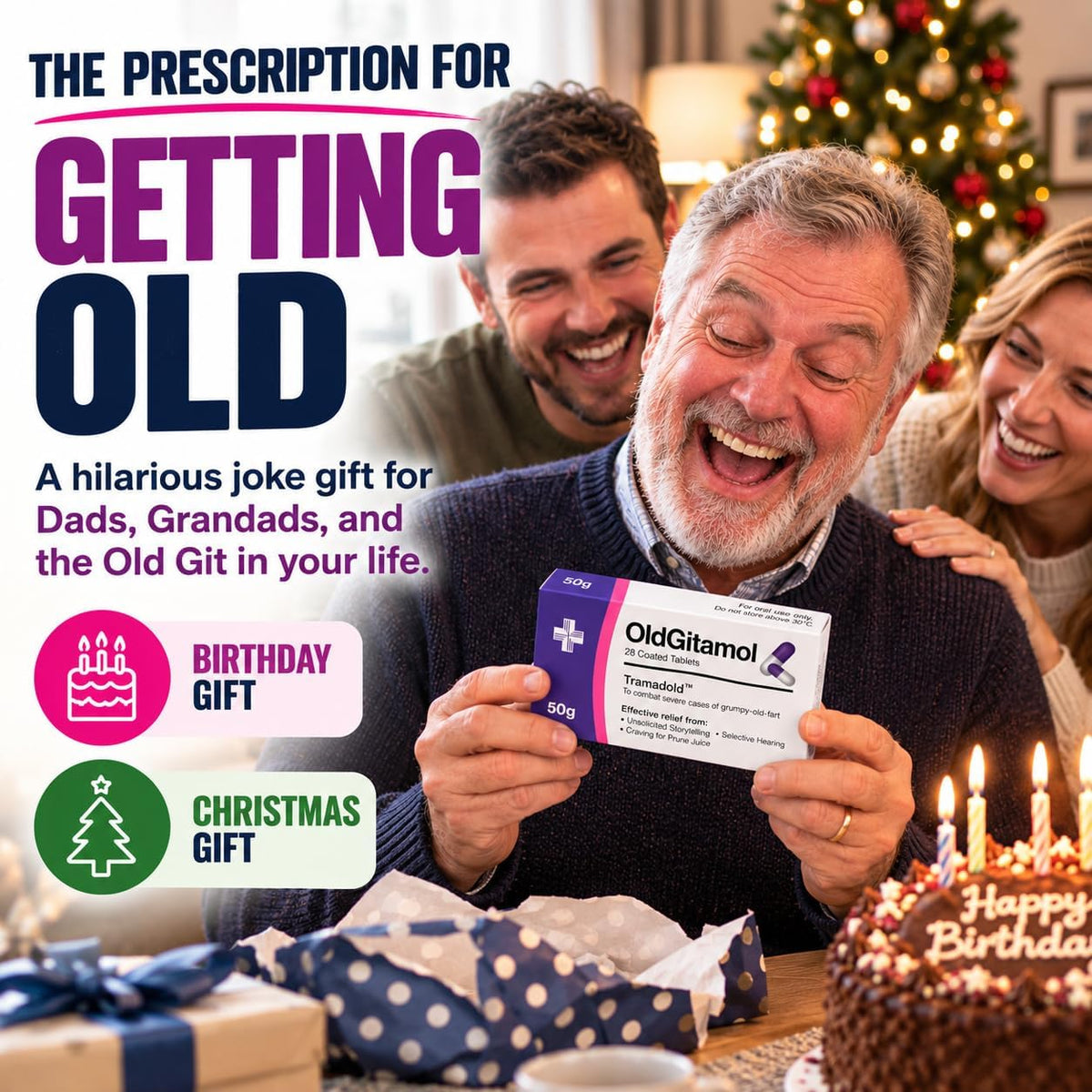 Funny Prank Pill Box Candy, Gag Gifts for Men - Oldg - image 2