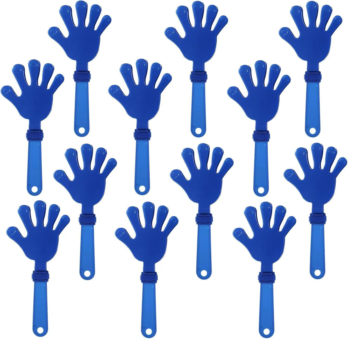 ZCYSRLQIN 12 pack hot pink plastic hand clappers noisemakers, 7.5 inch - view 9