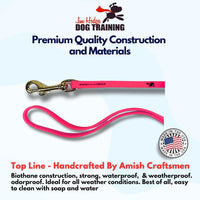 Biothane Long Line, Made in USA - Pink / 1/2" x 32.5ft - image 3