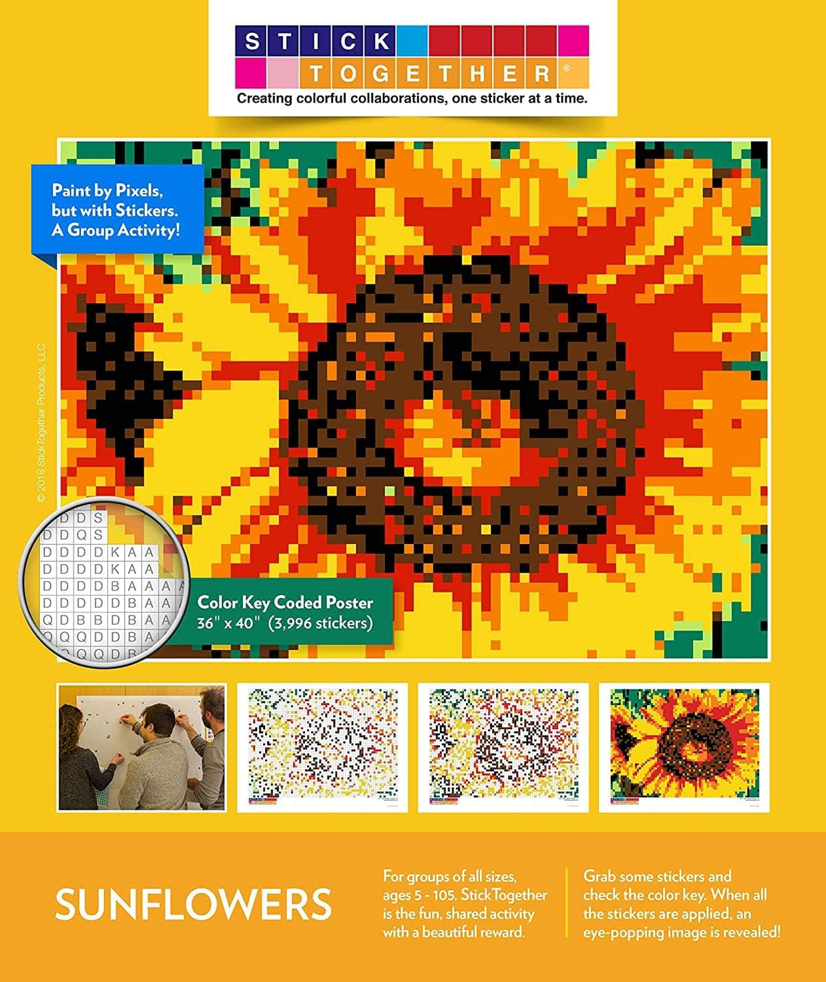 StickTogether Starry Night mosaic sticker poster kit, 40 x 36 inch - view 22