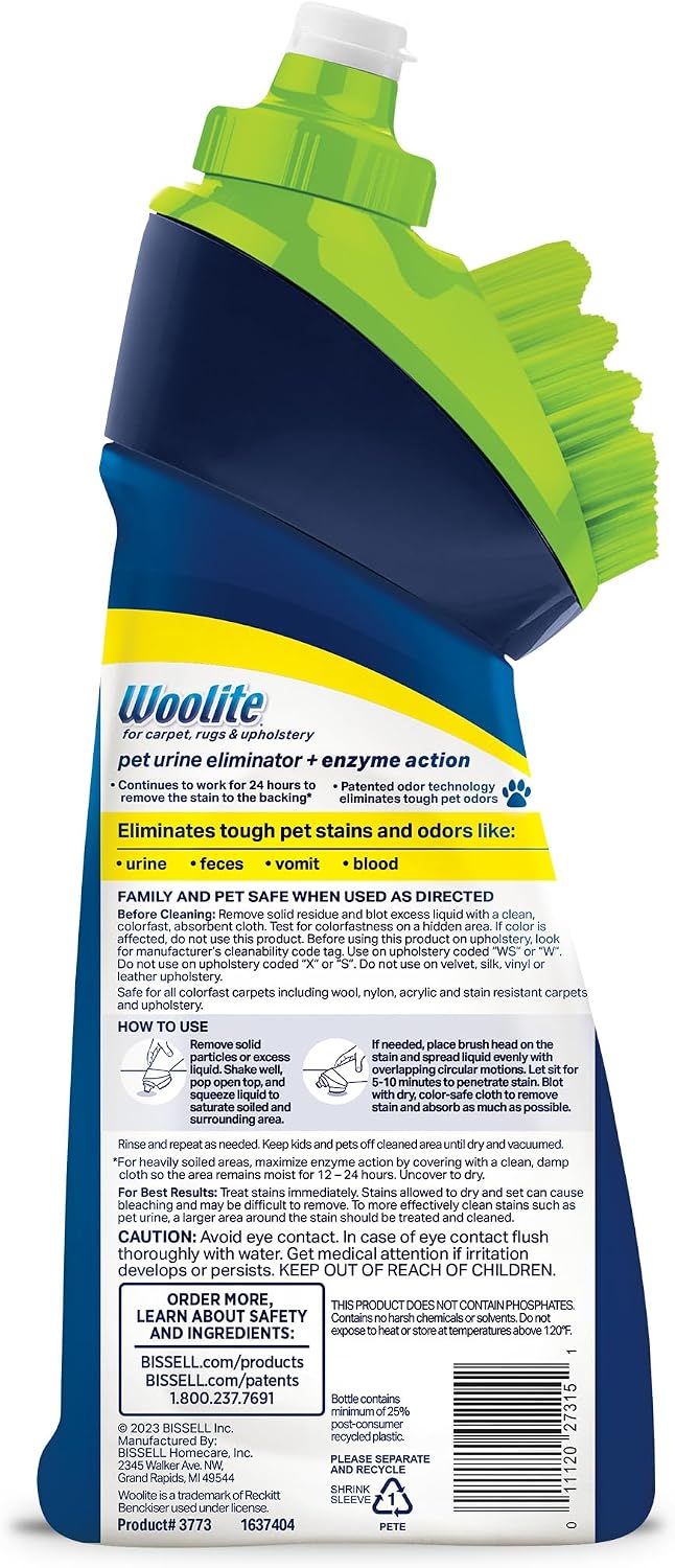 Bissell InstaClean Oxy Pet Spot and Stain Remover with Brush Head - Pet Urine Eliminator, 4 pk - image 2