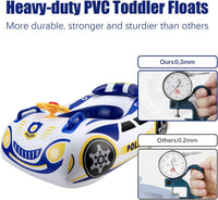BOffer inflatable baby pool float shaped like a car with steering wheel and horn - view 16