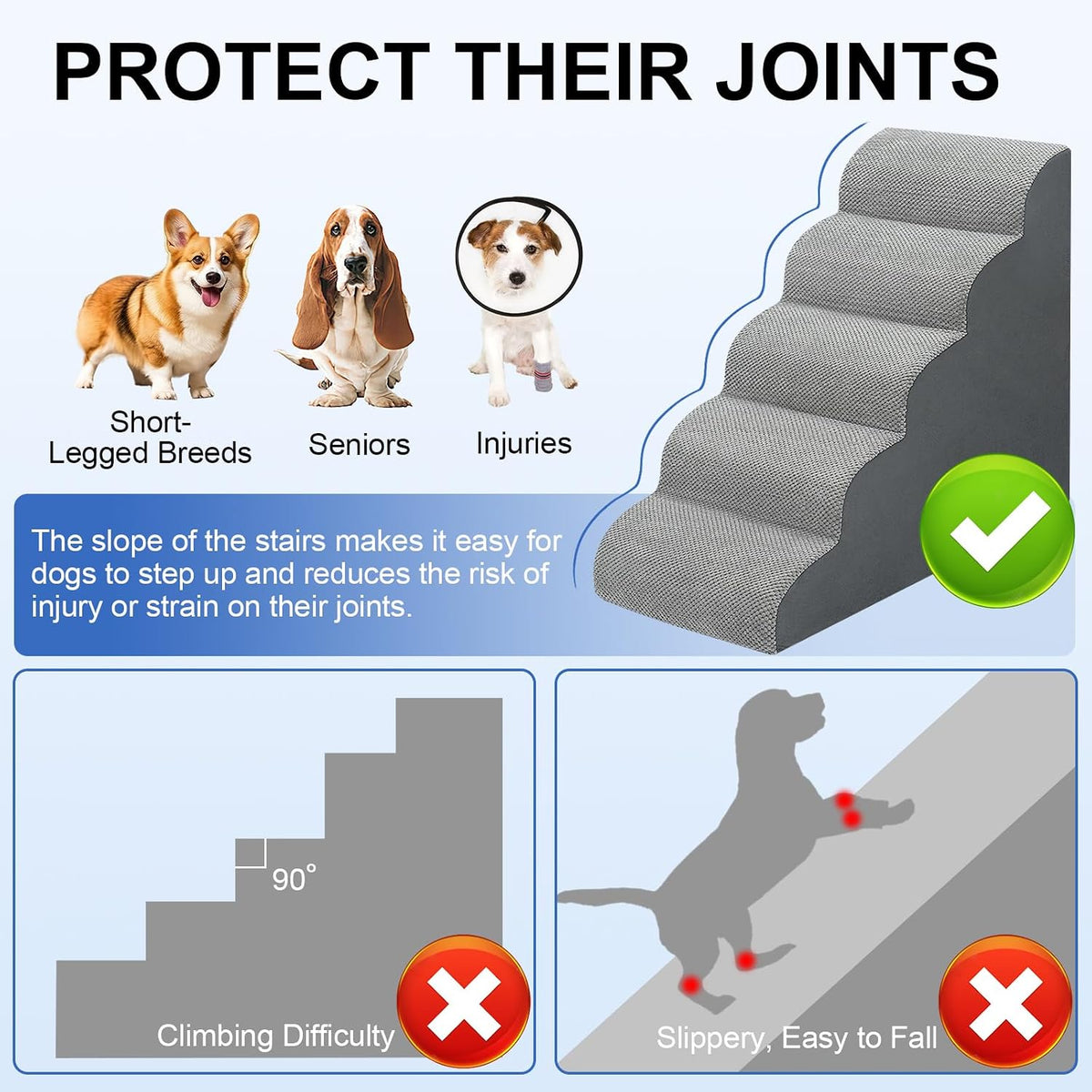 MEJYJEM Dog Stairs for high Beds 28.7” H - image 4