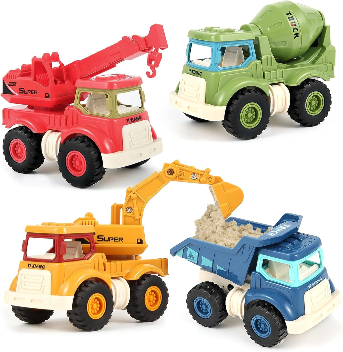 Olbyefly Construction Toys for 2 3 4 5 Years Old Boys Girls Kids