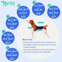 Winter Dog Jackets, Reversible Dog Coat with Leash Hole - Green / M - image 3