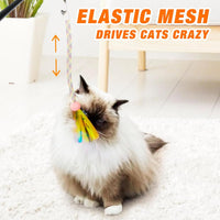 JXFUKAL Cat Toys - 2 in 1 Spring Cat Wand Toy with 2PCS Ultra-Long Cat Teaser, 4PCS Spring Steel - 4PCS REFILLS - image 3