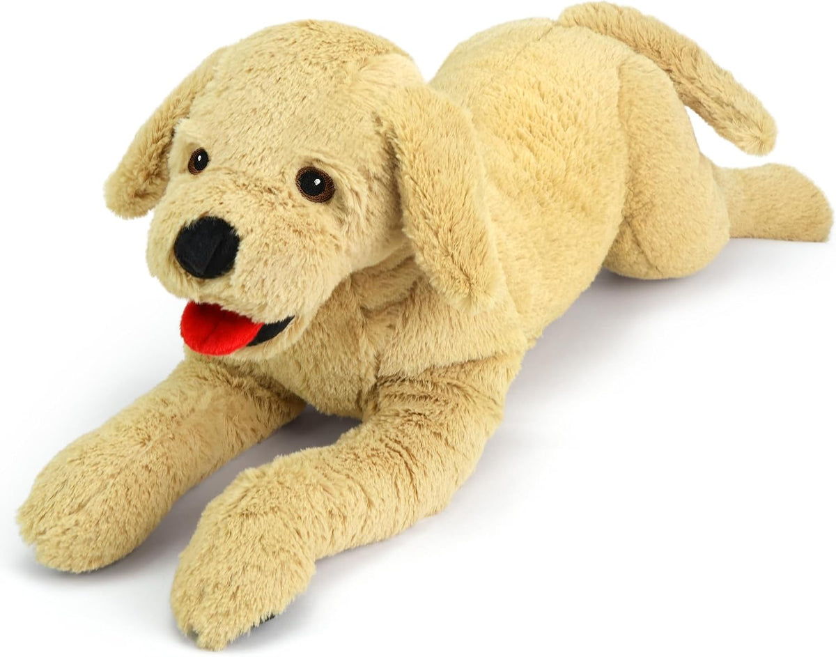 LotFancy Dog Stuffed Animals Plush - Beige / 26 inch