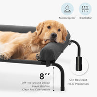 WESTERN HOME Cooling Elevated Dog Bed for Large Dogs - 36.0"L x 26.0"W x 8.0"Th / Grey - image 2