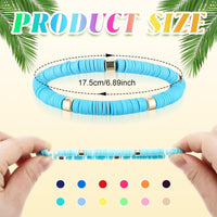 Ecation beaded friendship bracelets bulk set of 96 acrylic bead bracelets with glow letter beads - view 10