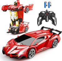 Blackma Transform Rc Cars for Boys 4-7 8-12 - Red