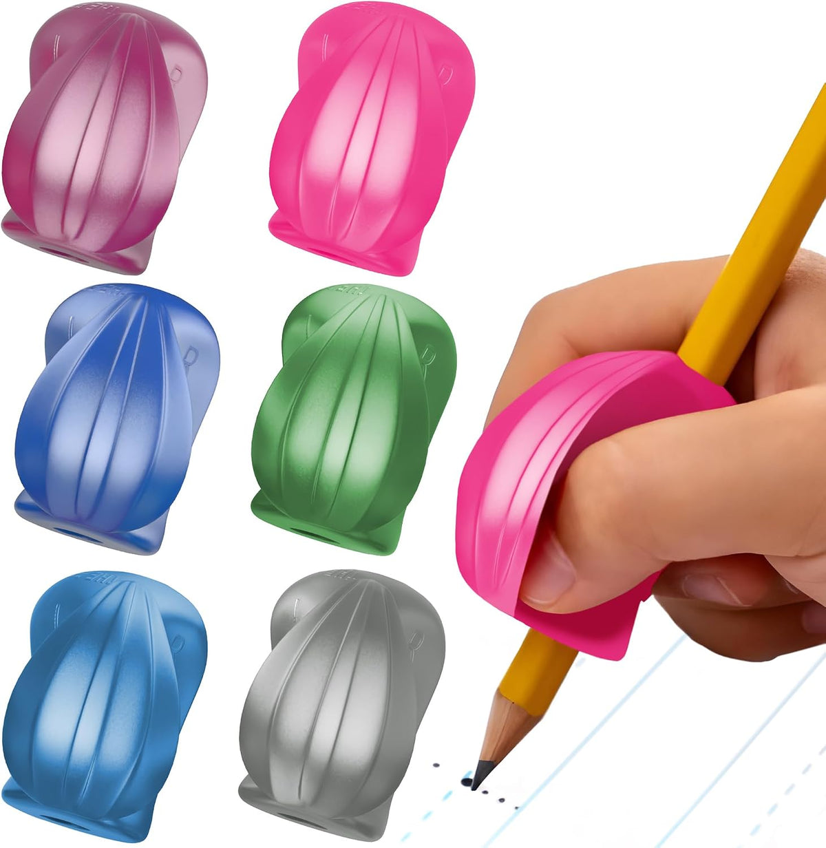 The Pencil Grip Pencil Grips, The Crossover Grip - Mettalic