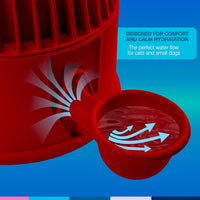 Pet Water Dispenser for Dogs and Cats - Opaque Red - image 4