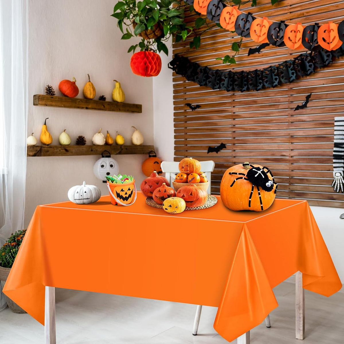 NOVWANG kids party tablecloth 4-pack in red, yellow, cloud and cow print - view 16