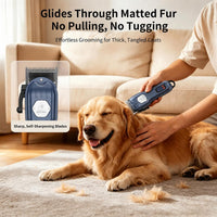 Dog Cordless Grooming Kit Low Noise for Heavy Thick Hair&Coats – Essentials for Dogs - Blue - image 2