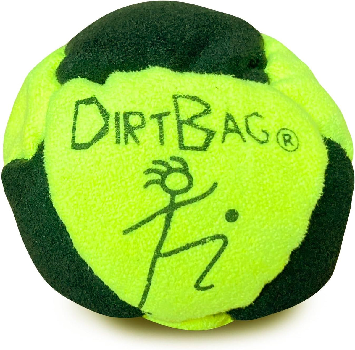 DIRTBAG All Star Footbag 3 Pack with Pouch, 100% Handmade - Fluorescent Yellow/Black - image 2