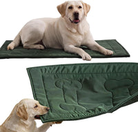 Chew Proof Indestructible Dog Crate Pad - Green / Small (18"x29")