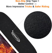 ChromeWheels 31 inch Skateboard Double Kick Skate Board Cruiser - Fire - image 3