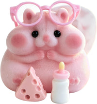 Handmade Hamster Squishy Toy - Pink