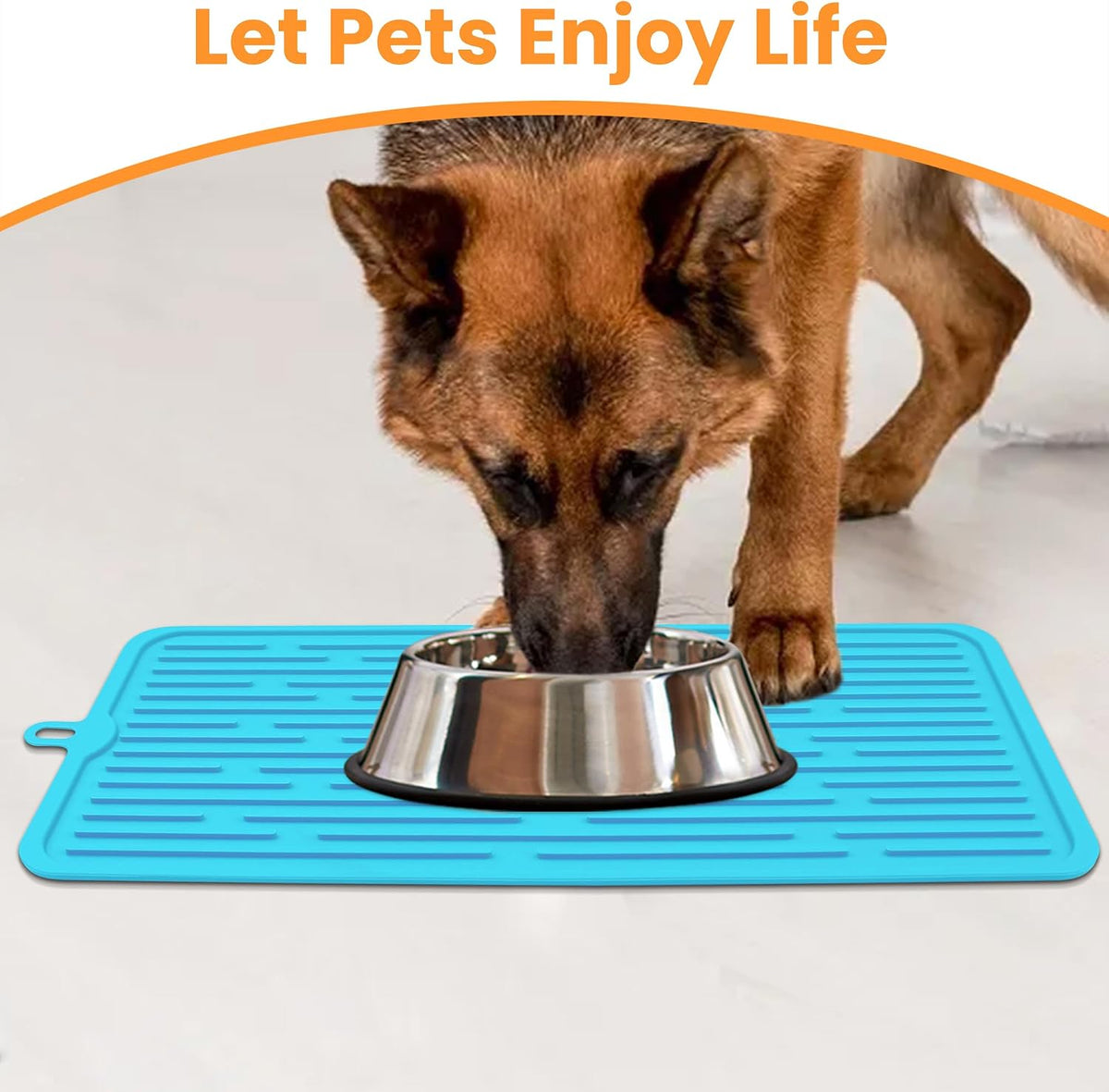 Pet Placemat for Dog and Cat - Blue - image 3