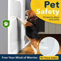 PROTECTO Door Protector from Dog Scratching, 35.5x24 - 2-pack Clear / 30 x 6" - image 3