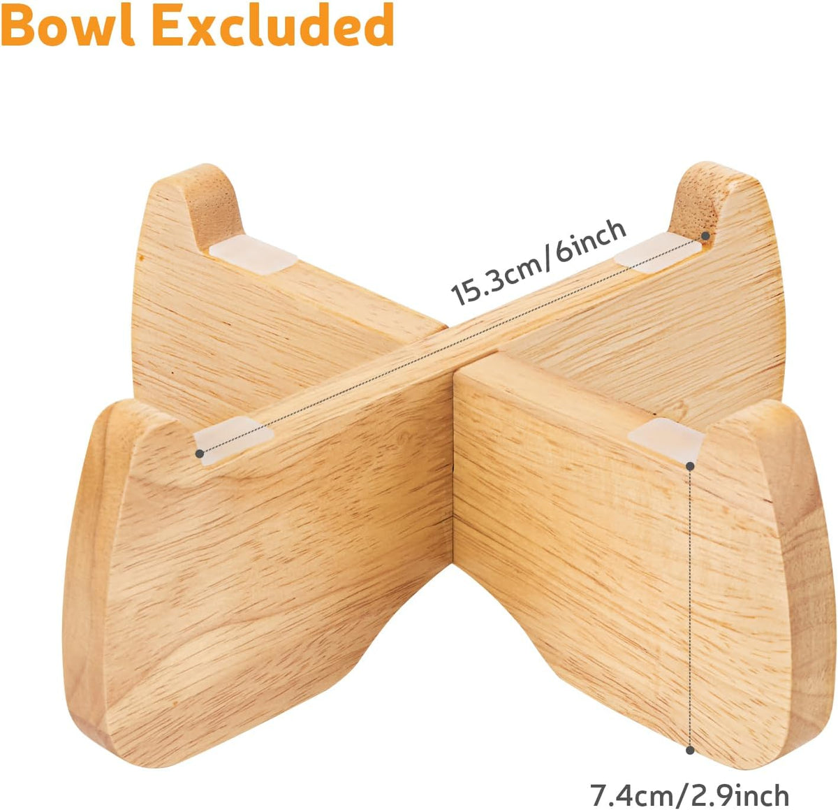 Ceramic Slow Feeder Cat Bowl 6.3" Wide – Essentials for Cats - Stand (Bowl Excluded) - image 2