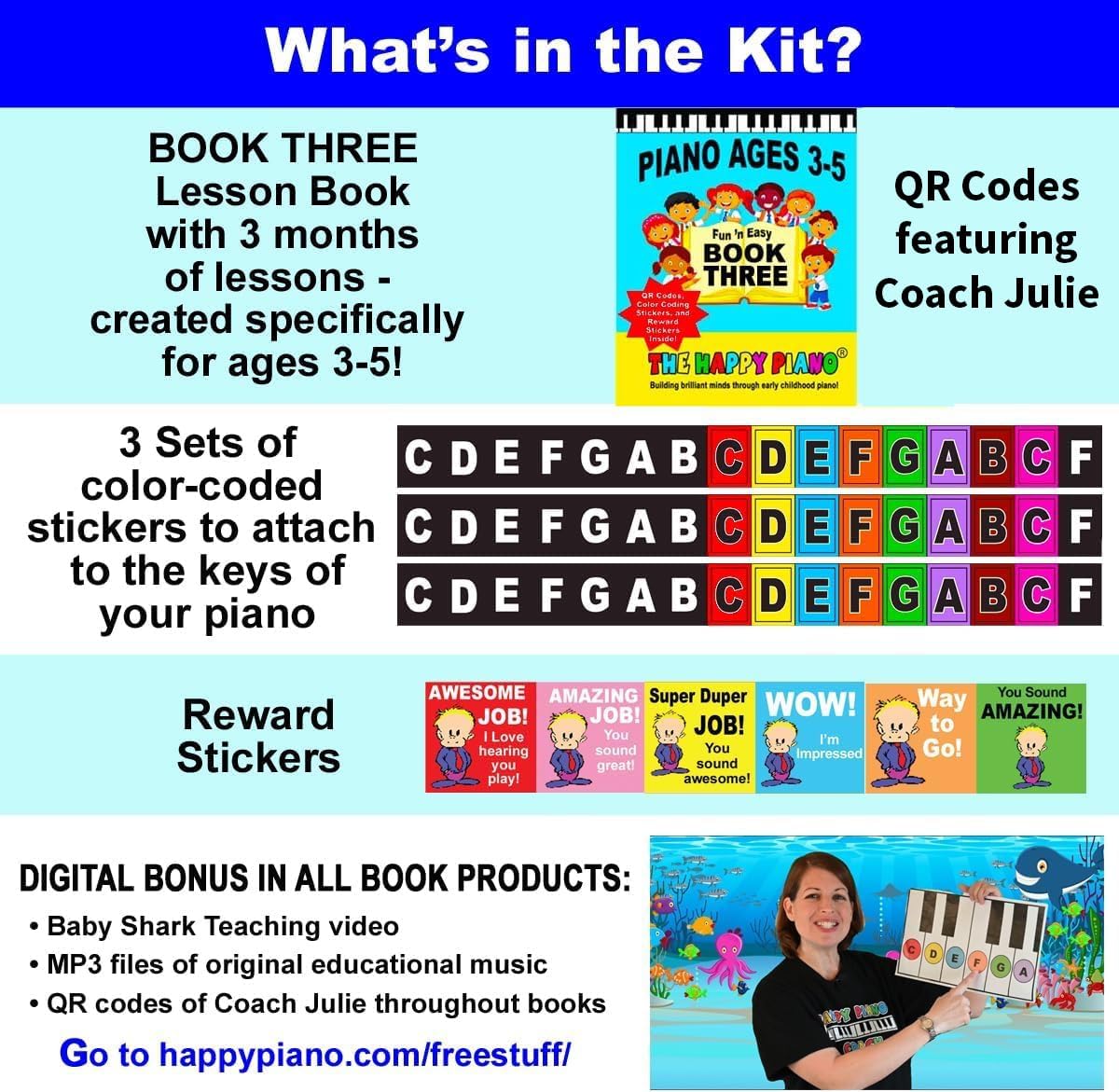 The Happy Piano Toddler Piano Book 1 Kit for Kids Ages 3-5 - Book 3 - image 2
